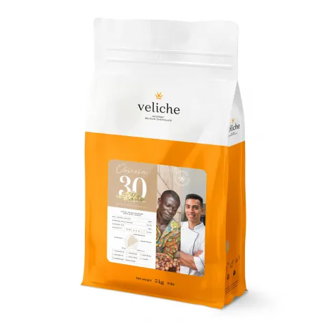 Veliche Gourmet White Chocolate; Obsession 30 - 5kg bag